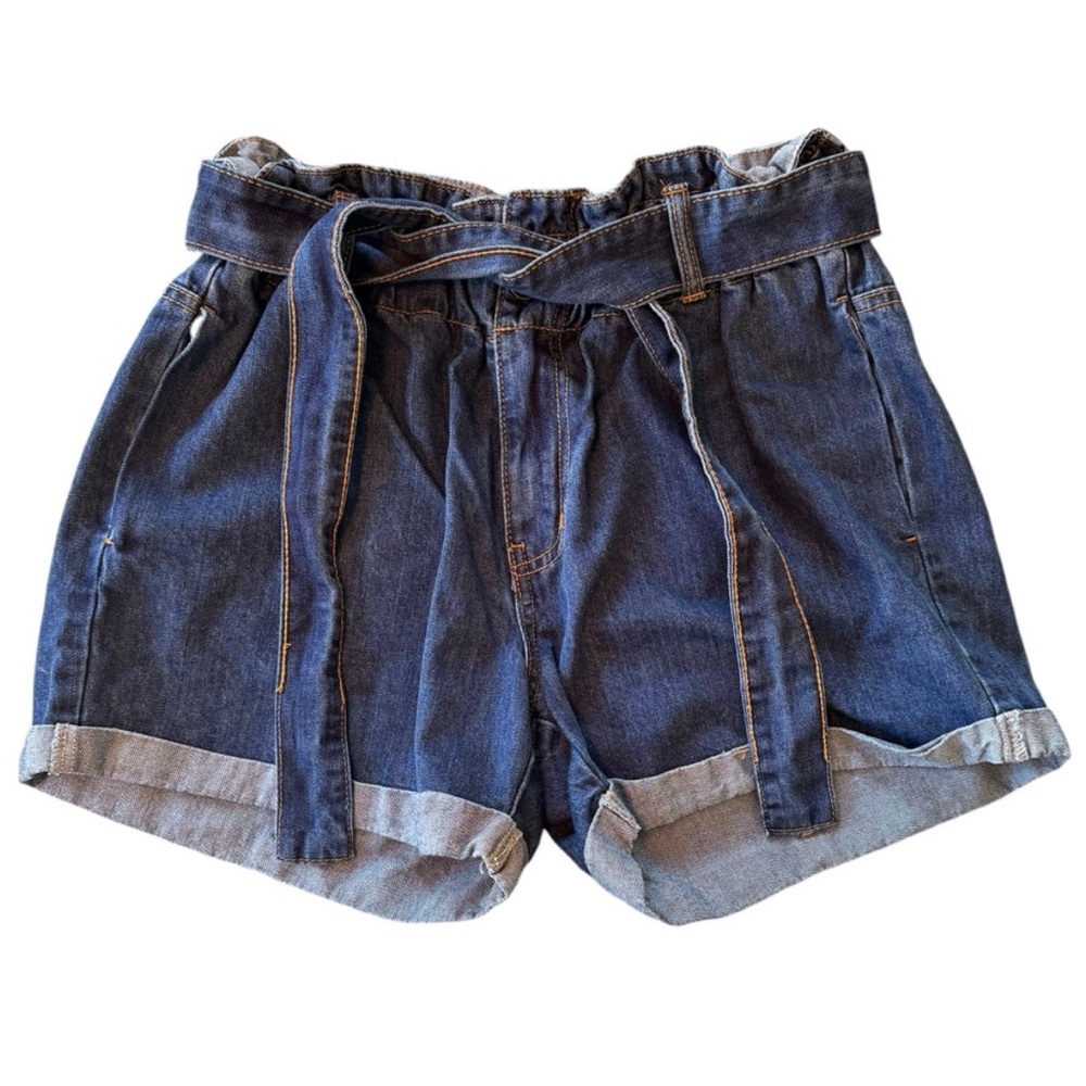 Belted Jean Shorts - Picture 3 of 7